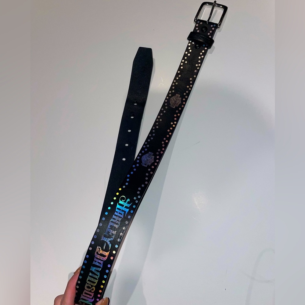 Woman’s Harley Davidson leather belt ✨